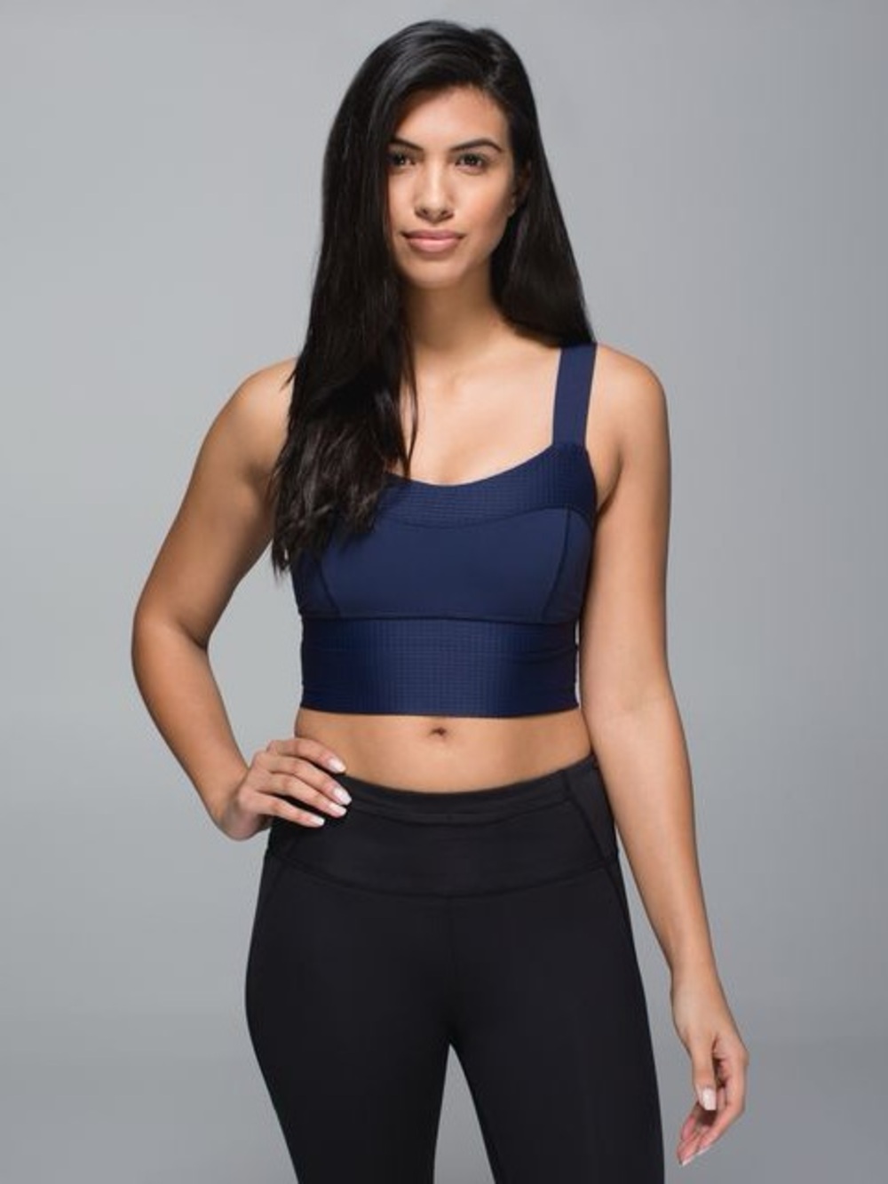 Lululemon Deep Navy Var-City Long Line Bra Size 4
